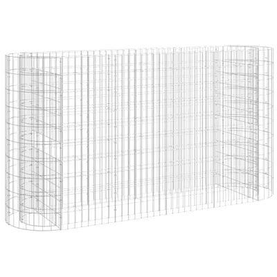 Obrázok produktu pre vidaXL Gabionové zvýšené lôžko z pozinkovaného železa 190x50x100 cm