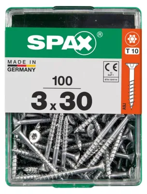 Produktbild von Spax Universalschrauben 3.0 x 30 mm TX 10 - 100 Stk.