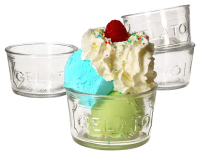 Zdjęcie produktu dla 4x szklanka do lodów sundae 150ml miska deserowa szklanki do lodów cylindryczny mus owocowy