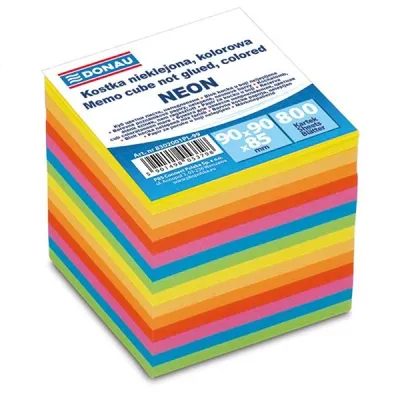Produktbild von Poznámkový bloček kocka nelepená 90x90x85mm mix farieb