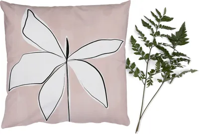 Produktbild von MuchoWow® Zierkissen Sofakissen Wohnzimmer Dekokissen 45x45 cm Blume - Abstrakt - Pastell - Schlafpolster - Polster für das Sofa