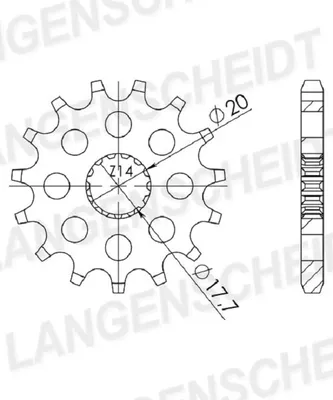 Produktbild von Ritzel Supersprox 428 - 18Z CST-558:18|feinverzahnt 17,7/20,0