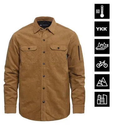 Produktbild von Horsefeathers Dough Insulated Shirt (kamelfarbenes Cord) - XXL