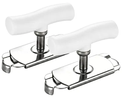 Pottenöffner-Set aus Edelstahl, 2 Stück, verstellbar 2,5–9,5 cm