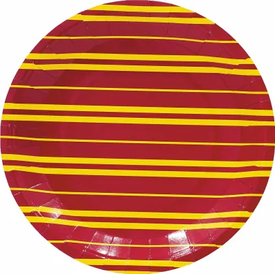 Immagine prodotto di Piatti decorativi per Halloween "Mago" 8 pezzi rosso-giallo 22 cm - taglia unica