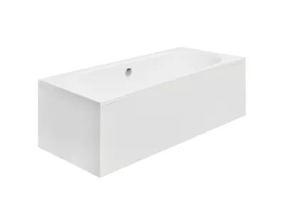 Produktbild von Badewanne Rechteck 180x80 mit AcrylSchürze, Ablaufgarnitur & Füßen GRATIS | Komplettset 4in1 Original Acryl Wanne Siphon | BADLAND VITAE