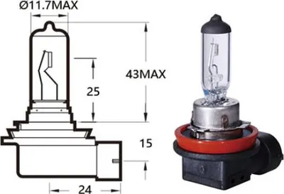 Produktbild von Hauptscheinwerferlampe 12V 35W H8