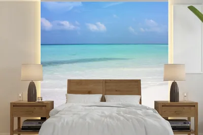 Produktbild von MuchoWow® Fototapete für Wohnzimmer oder Schlafzimmer Wandtapete Vinyl Motivtapete Gummi-Ente - Sand - Strand - 300x300 cm - Wanddekoration