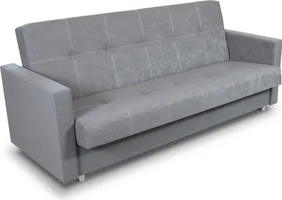 Produktbild von Schlafsofa Dave - Sofa mit Schlaffunktion und Bettkasten, Bett, Bettsofa, Schlafcouch (Grau (Suedine 06))