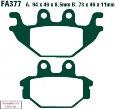 Produktbild von EBC Brakes FA377 Bremsbeläge Satz Bremsklötze für YAMAHA MOTORCYCLES YZF-R
