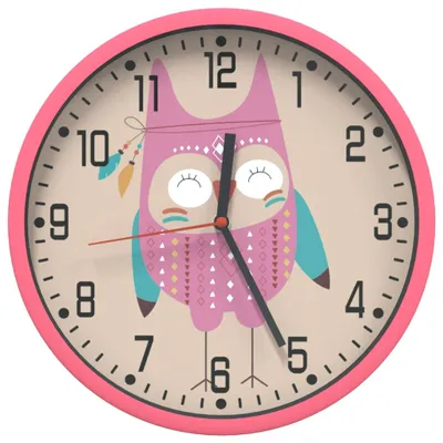 Produktbild von vidaXL Wanduhr Rosa Ø25,5 cm Polystyren und Glas