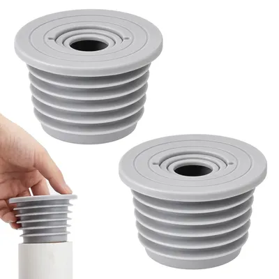 Productafbeelding van 2 stuks afdichtingsstoppen voor afvoerpijp wasmachine afvoeradapter
