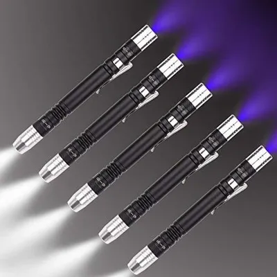 Produktbild von Pocketman Mini Torch LED 395nm UV 2 Lichtquelle Stiftbeleuchtung (Pack 5)