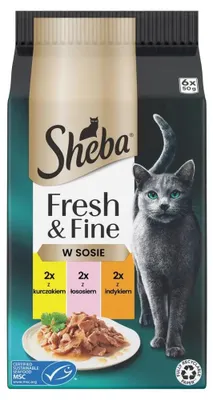 Produktbild von Sheba Fresh & Fine Mini Fleischgerichte in Sauce 6 x 50g