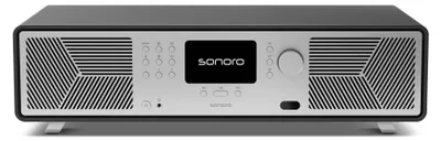 Produktbild von Sonoro AVATON, Graphit, Silber, 7,62 cm, 1,91 cm, 13,3 cm (5.25"), DAB+, FM, Amazon Music, Deezer, Napster, Qobuz, Spotify, Den Gezeiten unterworfen