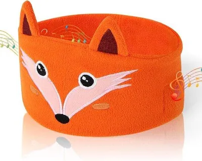 Produktbild von Bluetooth-Schlafmaske - Schlafband für Seitenlieger, Kopfhörer mit Stereo-Lautsprechern, für Musik, Laufen, Training, Reisen (Orange)