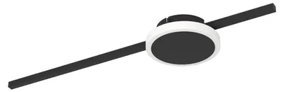 Produktbild von SARGINTO Wand-/Deckenleuchte Lampe Beleuchtung - L59 x B14 x H4,5 cm - schwarz - 6,3W;5,4W inkl. - IP20