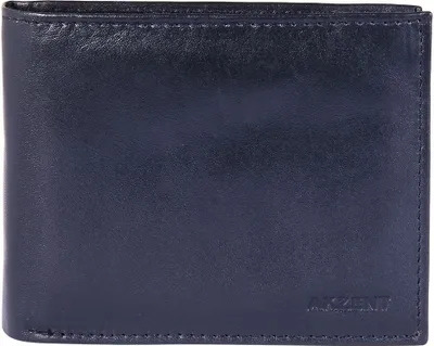 Produktbild von Akzent Herren Geldbörse aus Echtleder. Format 12 x 9 cm.
