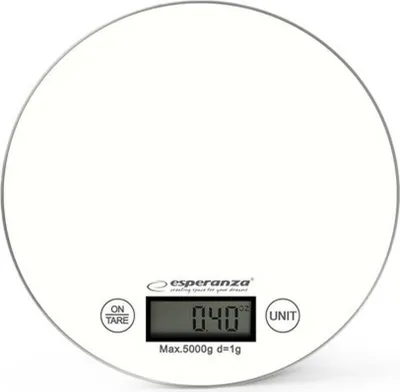 Produktbild von Esperanza EKS003W Elektronische Küchenwaage Weiß Rund