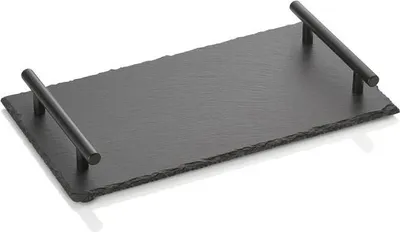 Zdjęcie produktu dla GN Płyta z naturalnego łupka z uchwytami 1/3 SLATE LINE, naturalny łupek