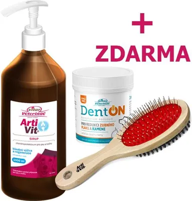 Obrázok produktu pre VITAR Veterinae ArtiVit sirup 1000ml+DentON100g+kartáč