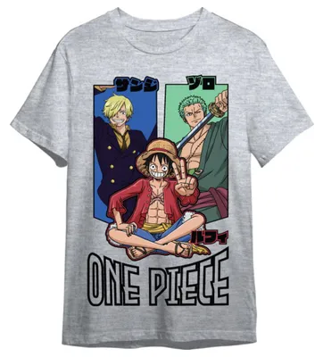 Produktbild von One Piece Monkey D. Ruffy, Roronoa Zoro & Sanji T-Shirt fü r Erwachsene