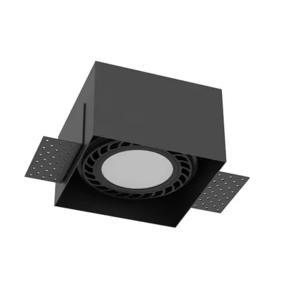 Immagine prodotto di Lampada da incasso con rosetta quadrata nera, 1xGU10, 18 W, CAGE 3268, Brosline