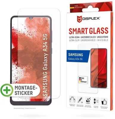 Produktbild von Displex Smart Glass (9H) für Samsung Galaxy A34 5G