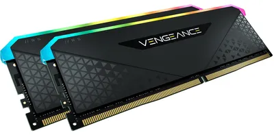 Produktbild von DIMM 32 GB DDR4-3200 (2x 16 GB) Dual-Kit (schwarz, CMG32GX4M2E3200C16, Vengeance RGB RS, INTEL XMP)