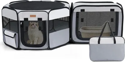 Imagen del producto de Túnel para gatos 2 en 1, plegable, de 120 x 40 cm, ideal para gatos y pequeños animales