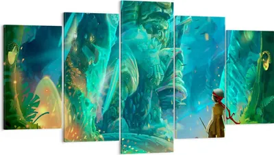 Produktbild von Bild auf Leinwand - Leinwandbild - Alt höhle geheimnis spaß - 160x85cm - Wand Bild - Wanddeko - Leinwanddruck - Bilder - Kunstdruck - Wanddekoration - Leinwand bilder - Wandkunst - EA160x85-2843