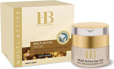 Image de Gel actif pour les yeux et les paupières à l'acide hyaluronique et au caviar