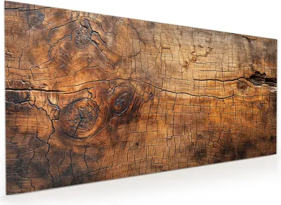 Produktbild von Küchenrückwand Spritzschutz Glas mit Motiv Vintage Holzmaserung 40 x 40 cm