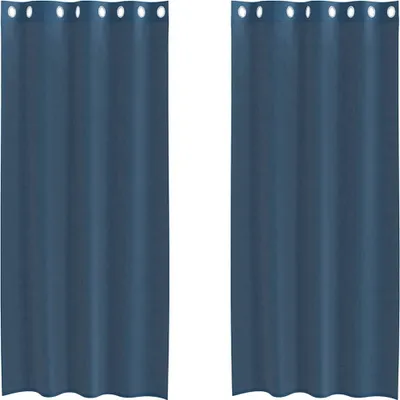 Immagine prodotto di Tende in Voile con Occhielli 2 pz Blu Reale