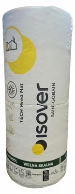 Produktbild von Isover TECH Wired Mat MT 4.3 (MD2) Drahtnetzmatte ganze Rll : 40 mm / 1000 x 5500 mm / 5,50 m² Dämmdicke / Breite / Fläche ( ISOVER ): 40 mm / 1000 x 5500 mm / 5,50 m²