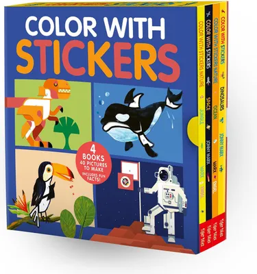 Produktbild von Color with Stickers 4-Book Boxed Set