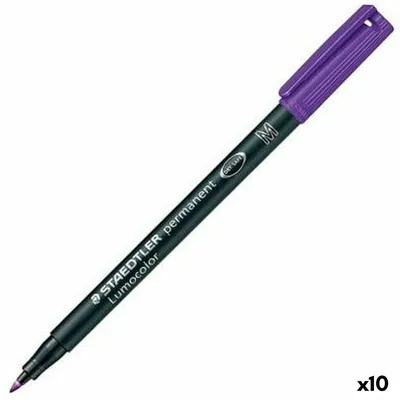 Produktbild von Staedtler Lumocolor 317, Violett, Schwarz, Violett, Polypropylen (PP), 1 mm, 10 Stück(e), Deutschland