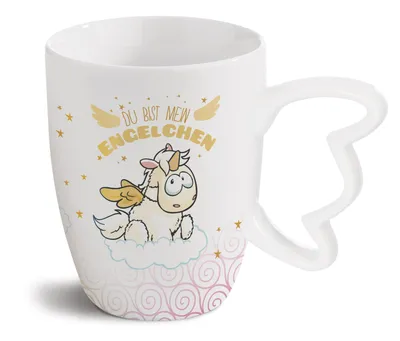 Produktbild von NICI Theodor and Friends Tasse Einhorn-Engel Angelia, Kaffeetasse, Teetasse, Porzellantasse, Porzellan, 310 ml, 46369