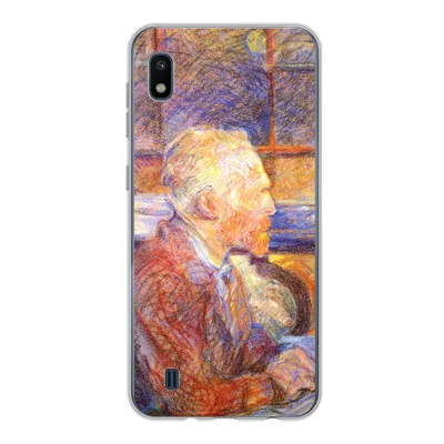 Produktbild von MuchoWow® Handyhülle Schutzhülle Hülle für Samsung Galaxy A10 Porträt von Henri de Toulouse-Lautrec - Vincent van Gogh Silikon Softcase Handy Hülle - Schutzhülle