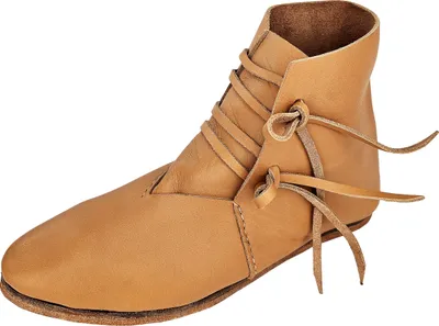 Produktbild von Mittelalter Schuhe Typ London genagelte Doppelsohle Naturbraun Gr. 44