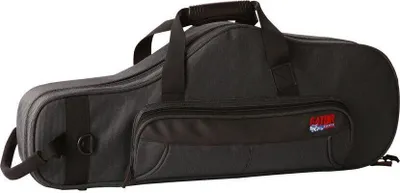 Produktbild von Gator Cases GL-TENOR-SAX-A, Grau, Nylon, Cover, Schwarz, Einfarbig, Reißverschluss