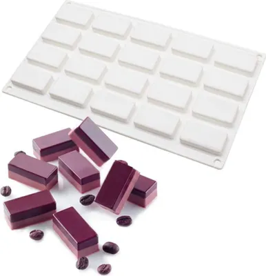 Produktbild von Siliconen Mousse Cakeformen - 20 Fächer - Backzubehör