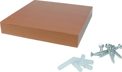 Image de Étagère flottante 24 x 24 cm Teck - Par pièce