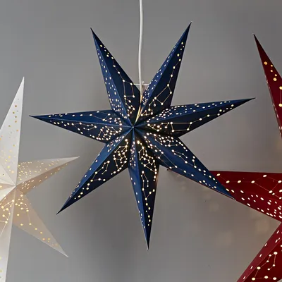 Produktbild von Star Trading Galaxy, Leichte Dekorationsfigur, Blau, Papier, IP20, 1 Glühbirne(n), E14