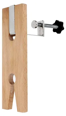 Produktbild von Juwelier-Bank-Stiftklemme aus Holz und Eisen für die Schmuckherstellung