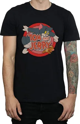 Produktbild von Tom and Jerry - "Catch" T-Shirt für Herren BI743 (M) (Schwarz)
