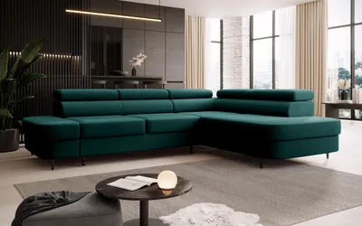Obrázok produktu pre FurMeb24 ECKSOFA LUNA - 275 x 203 cm vena 04 - s funkciou spánku a posteľným boxom - pravá strana