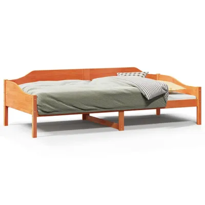 Obrázek produktu pro vidaXL Postel z masivu bez matrace vosk hnědá 90x190 cm borovice