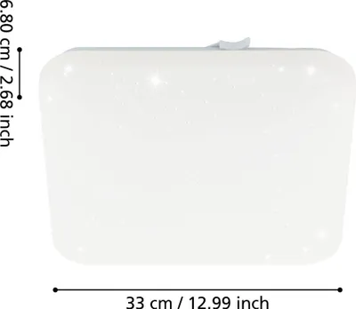 Image de Applique murale et plafonnier à LED Frania-S