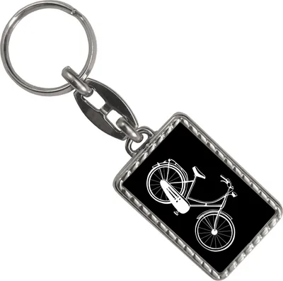 Produktbild von Fahrrad Schlüsselanhänger mit Bordüre